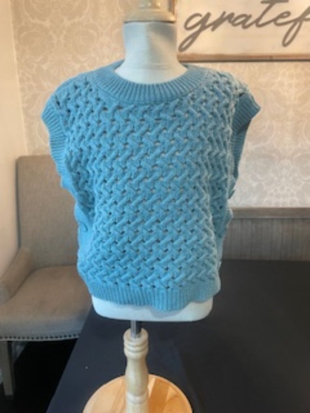💙 Zara Girls Light Blue Sweater – Size 8-9 💙